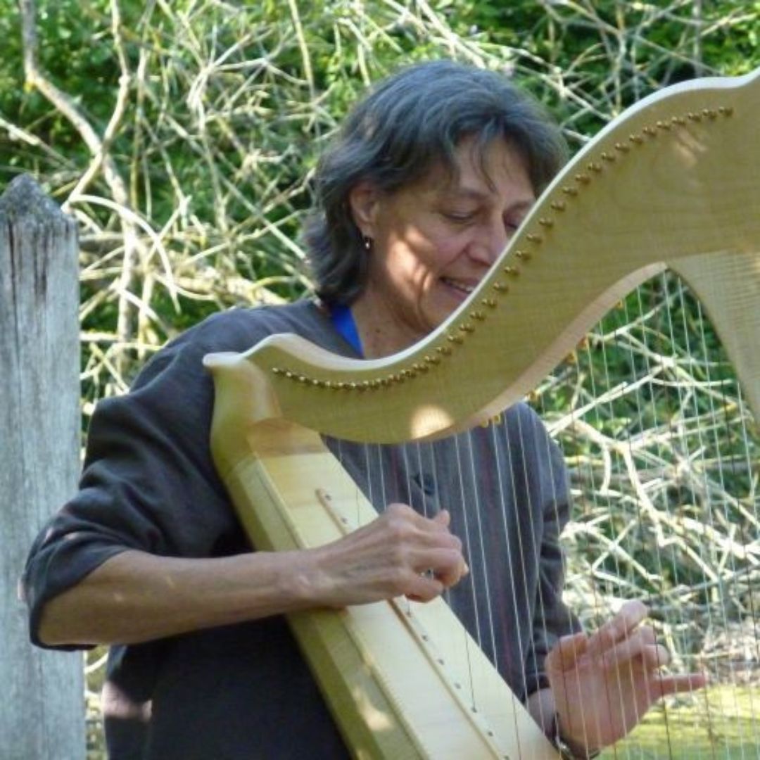 Eine Ankündigugn für ein Harfenkonzert mit Karin Gunia am 24.08.2025.