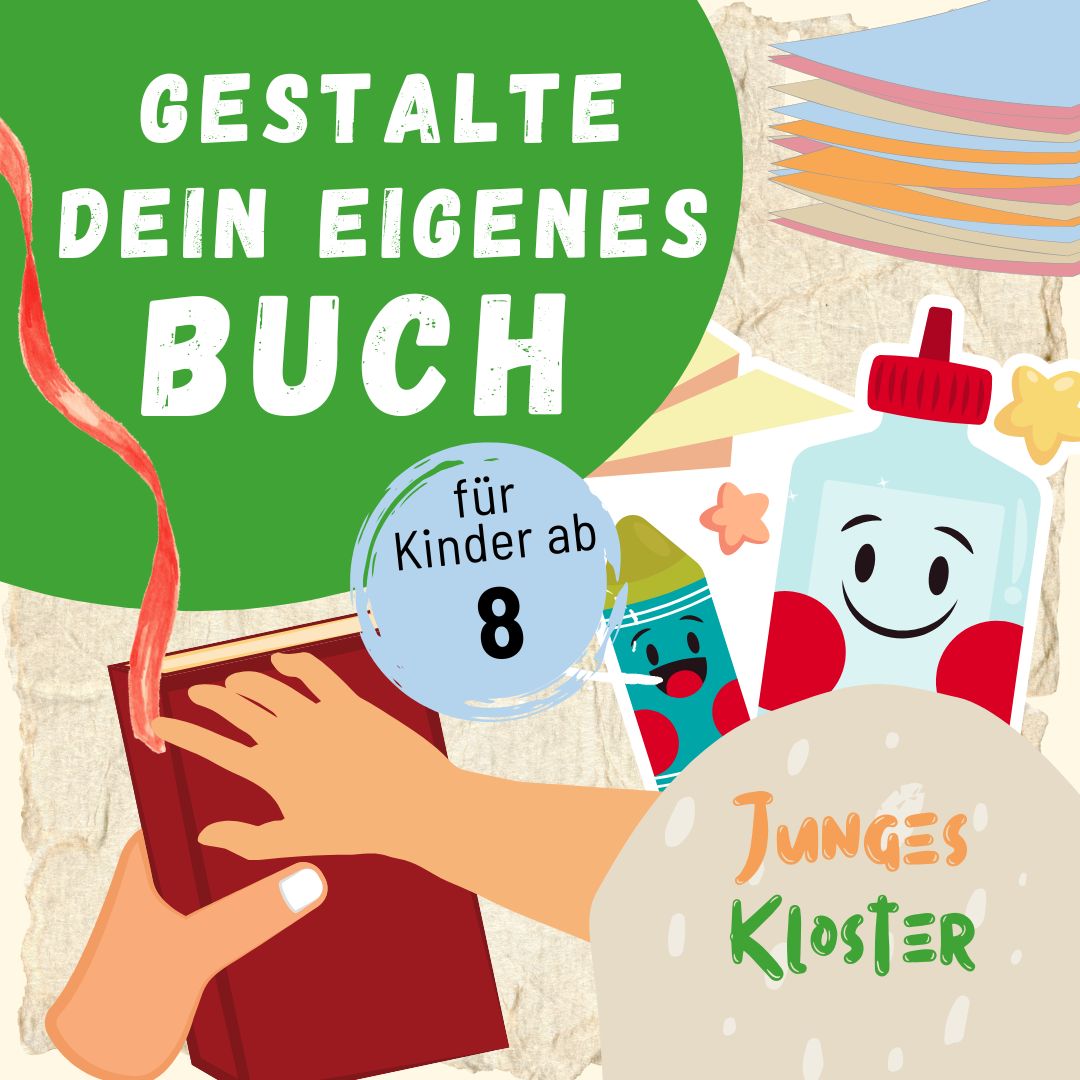 Eine Ankündigung, dass es am 21.06.2025 einen Workshop "Gestalte dein eigens Buch" gibt.