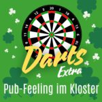 Hinweis auf die Veranstaltung DartsExtra, einem Dartabend im Kloster Wiedenbrück.