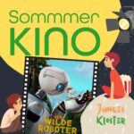 Eien Ankündigung, dass beim SommerKino am 06. August 2025 Der wilde Roboter gezeigt wird.
