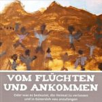 Eine Ankündigung, dass am Mittwoch, dem 05.11.2025 eine szenische Lesung zu "Flüchten und Ankommen" stattfindet.