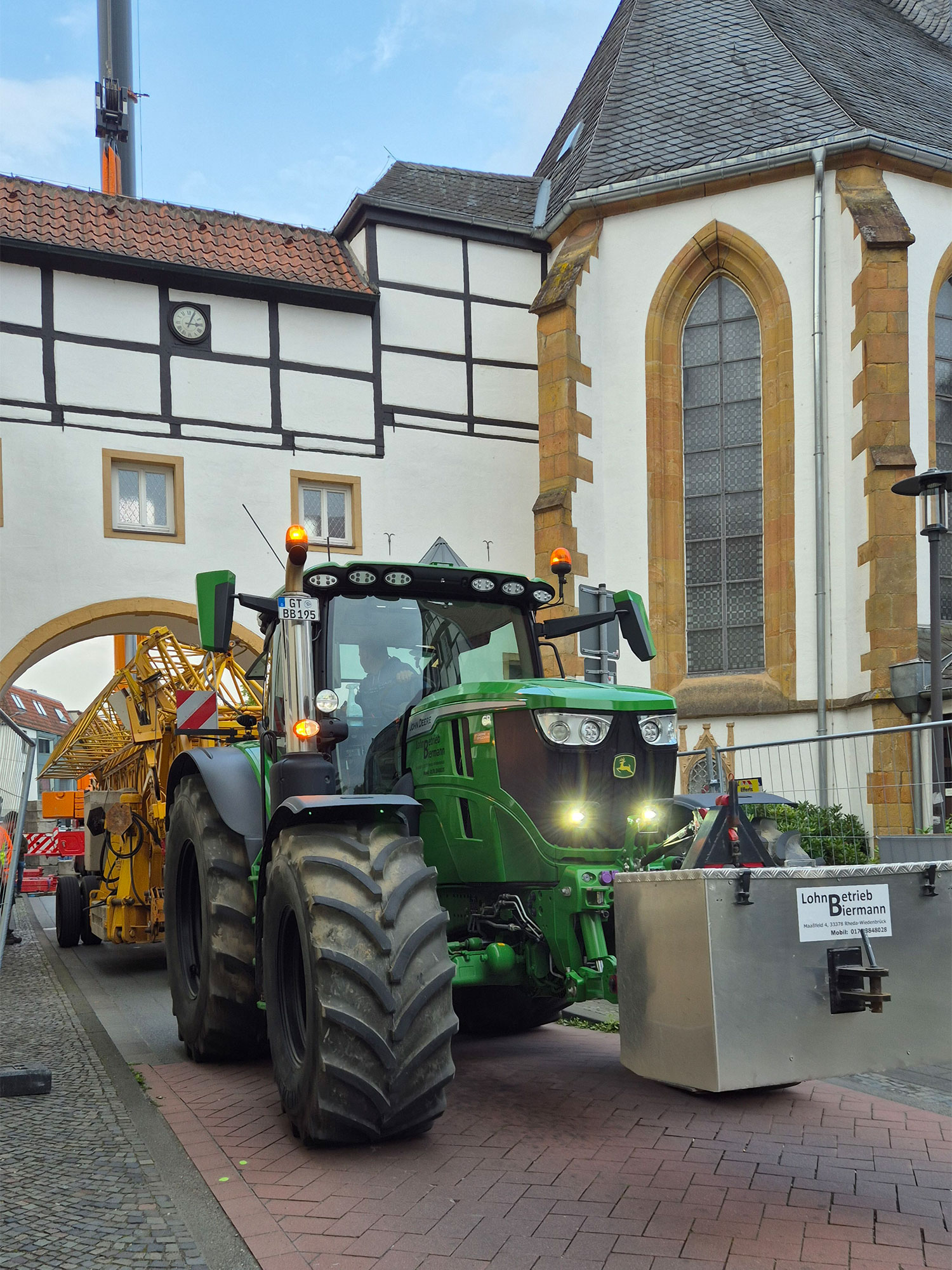 Dachbodenausbau Kloster Wiedenbrück Kranaufbau