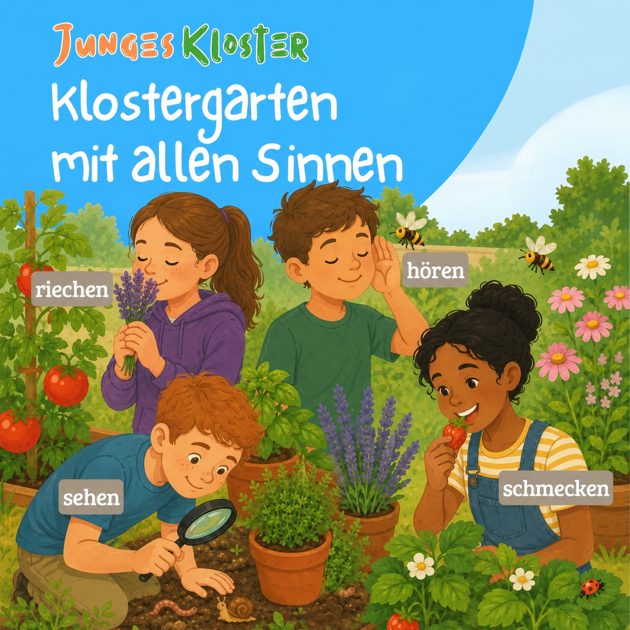 Eien ANkündigung zu "Klostergarten mit allen Sinnen"