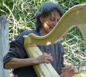Eine Ankündigugn für ein Harfenkonzert mit Karin Gunia am 24.08.2025.