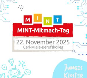 Das Junge Kloster ist beim MINT-Mitmach-Tag am 22.112025 dabei!