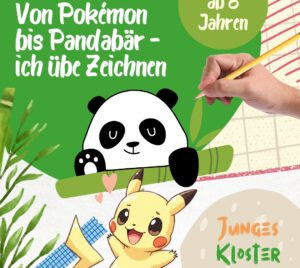 Eine Ankündigugn, dass das Junge Klsoter am 14. August 2025 eine Zeichenübung veranstaltet.
